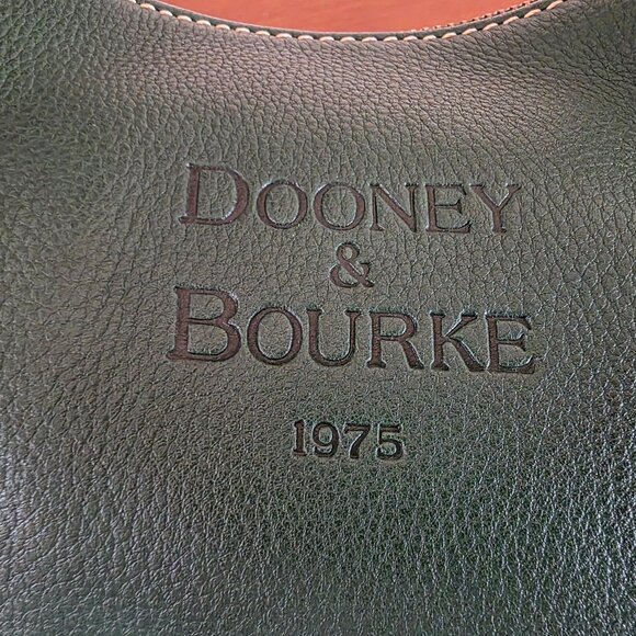 Dooney & Bourke Pebbled Leather Shoulder Bag Forest Green Medium | Classic 1975 - Picture 6 of 11